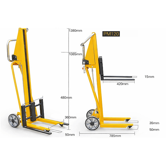 РМ-120 г/п 120 кг с ручной лебедкой